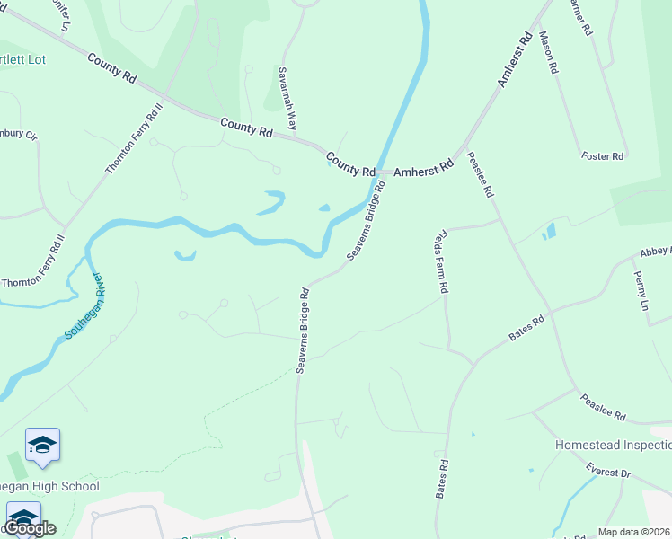 map of restaurants, bars, coffee shops, grocery stores, and more near 103 Seaverns Bridge Road in Merrimack