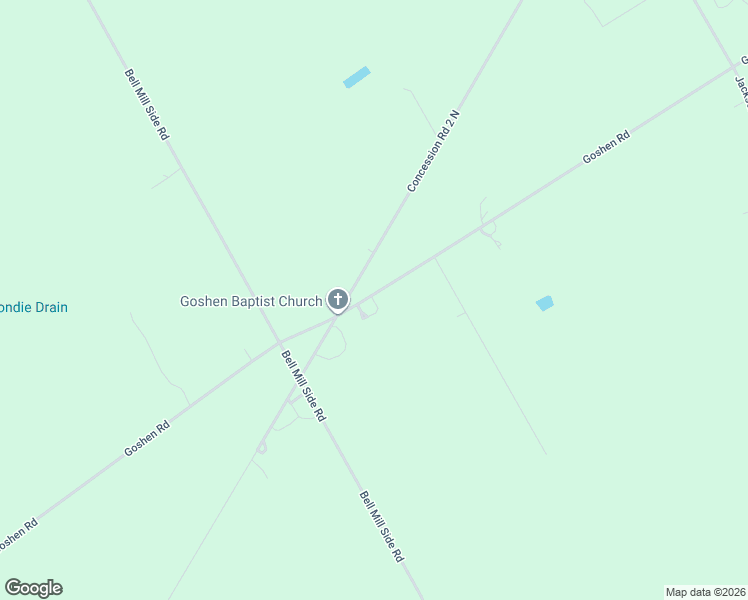 map of restaurants, bars, coffee shops, grocery stores, and more near 657 Goshen Road in Tillsonburg