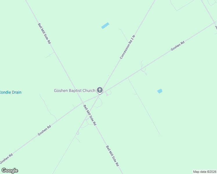 map of restaurants, bars, coffee shops, grocery stores, and more near 657 Goshen Road in Tillsonburg