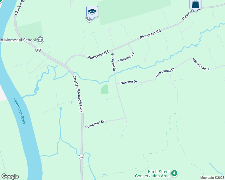 map of restaurants, bars, coffee shops, grocery stores, and more near 17 Brickyard Drive in Litchfield