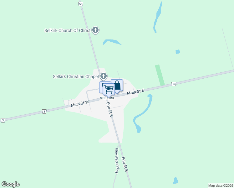 map of restaurants, bars, coffee shops, grocery stores, and more near 17 Haldimand 3 in Fisherville