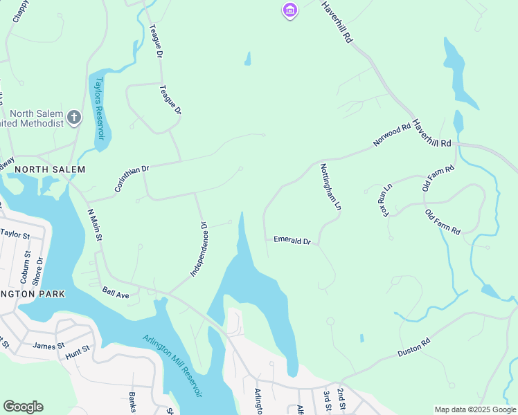 map of restaurants, bars, coffee shops, grocery stores, and more near 30 Norwood Road in Salem