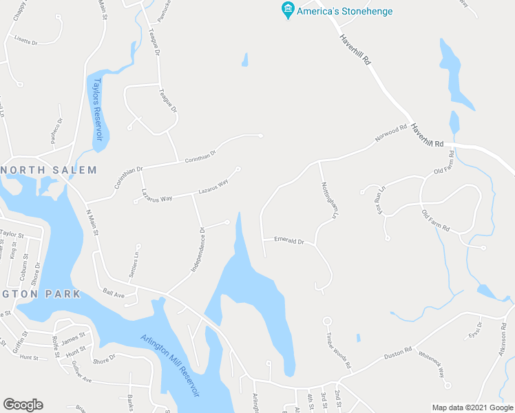 map of restaurants, bars, coffee shops, grocery stores, and more near 30 Norwood Road in Salem