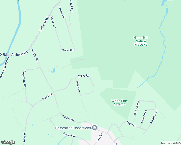 map of restaurants, bars, coffee shops, grocery stores, and more near 14 Abbey Road in Merrimack
