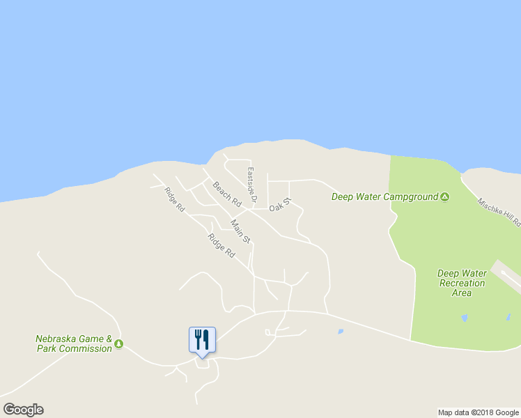 map of restaurants, bars, coffee shops, grocery stores, and more near Oak Street in Crofton