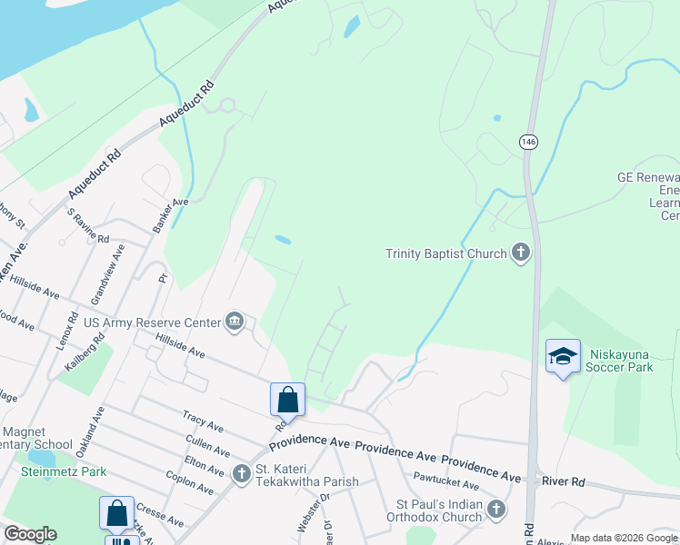 map of restaurants, bars, coffee shops, grocery stores, and more near 9 Alvino Way in Niskayuna