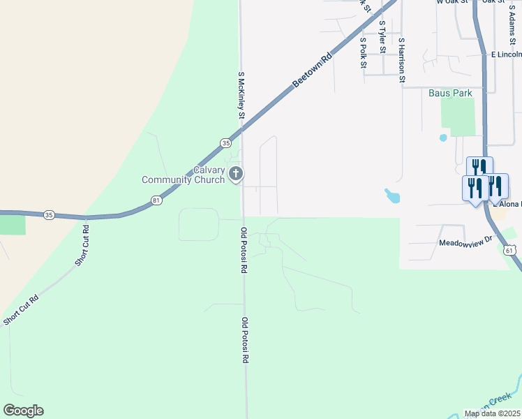 map of restaurants, bars, coffee shops, grocery stores, and more near 1180 Ridge Avenue in Lancaster