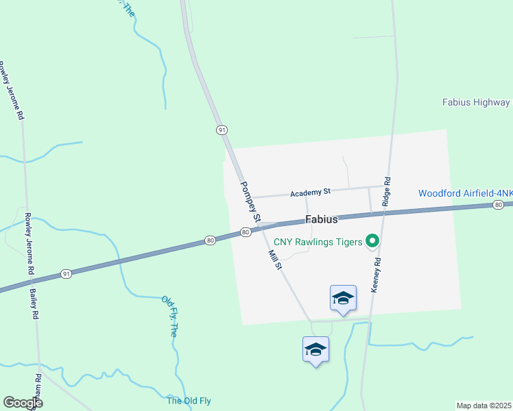 map of restaurants, bars, coffee shops, grocery stores, and more near 1312 New York 91 in Fabius