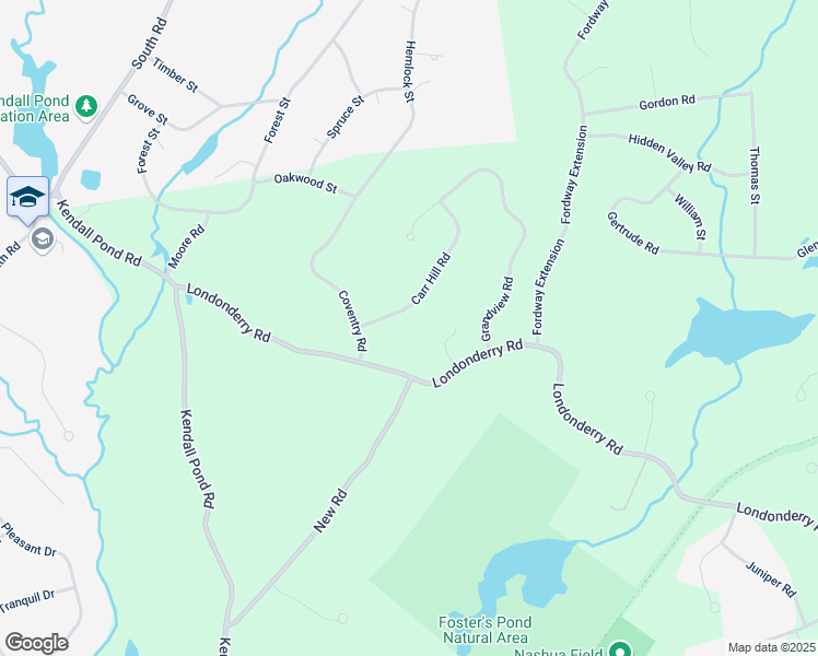 map of restaurants, bars, coffee shops, grocery stores, and more near 6 Carr Hill Road in Windham