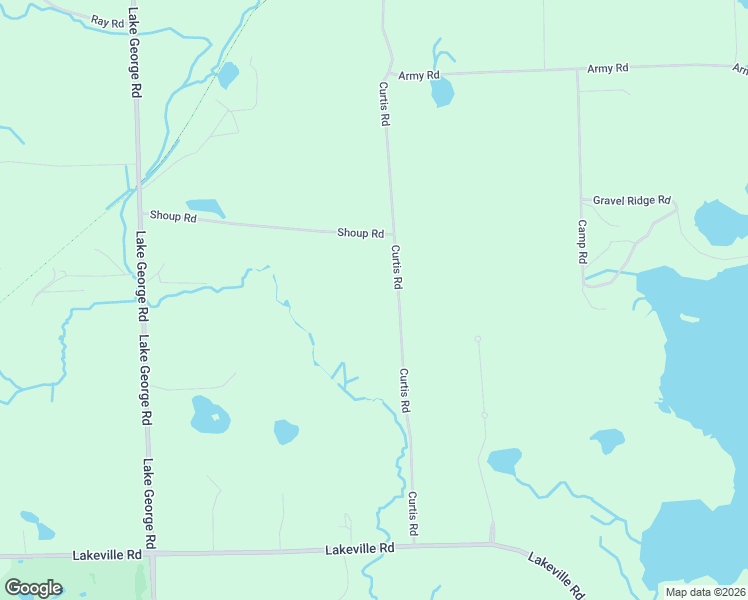 map of restaurants, bars, coffee shops, grocery stores, and more near 2431 Curtis Road in Leonard