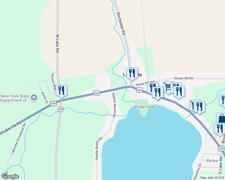 map of restaurants, bars, coffee shops, grocery stores, and more near 1400 Orchid Drive in Lakeville