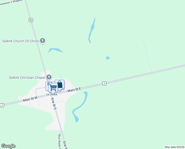 map of restaurants, bars, coffee shops, grocery stores, and more near 4001 Rainham Road in Haldimand County