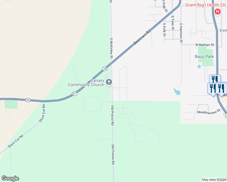 map of restaurants, bars, coffee shops, grocery stores, and more near 1005 Ridge Avenue in Lancaster