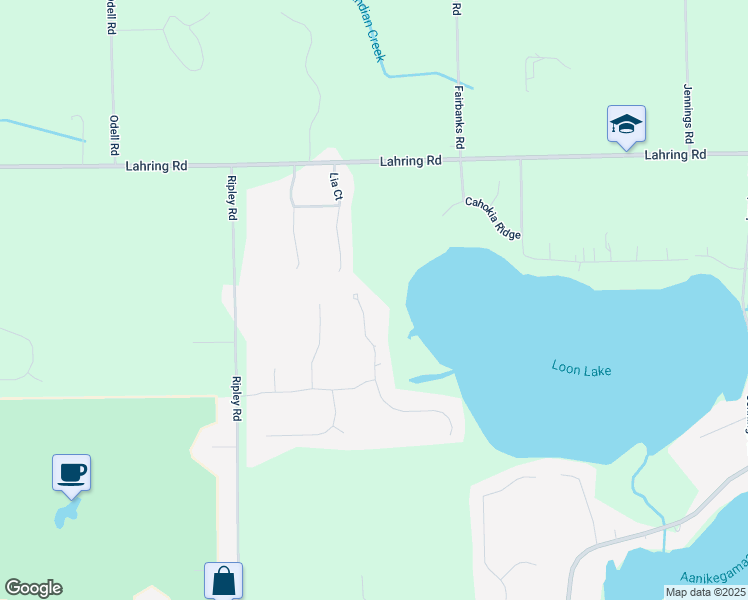 map of restaurants, bars, coffee shops, grocery stores, and more near 13109 Harborview Drive in Linden