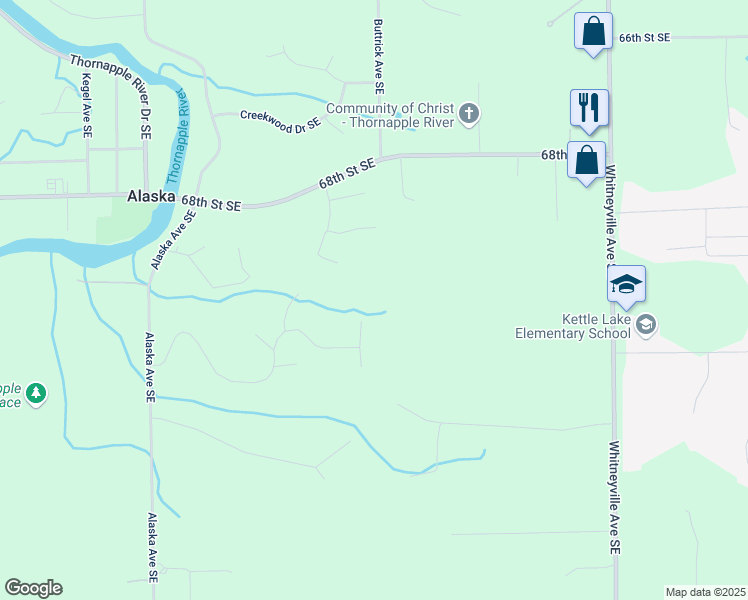 map of restaurants, bars, coffee shops, grocery stores, and more near 7100 Fitzsimmons Ct SE in Caledonia