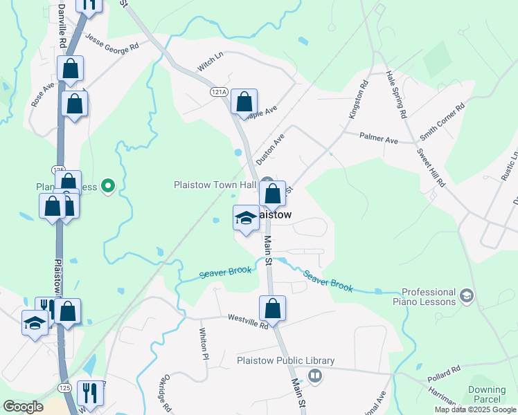 map of restaurants, bars, coffee shops, grocery stores, and more near in Plaistow