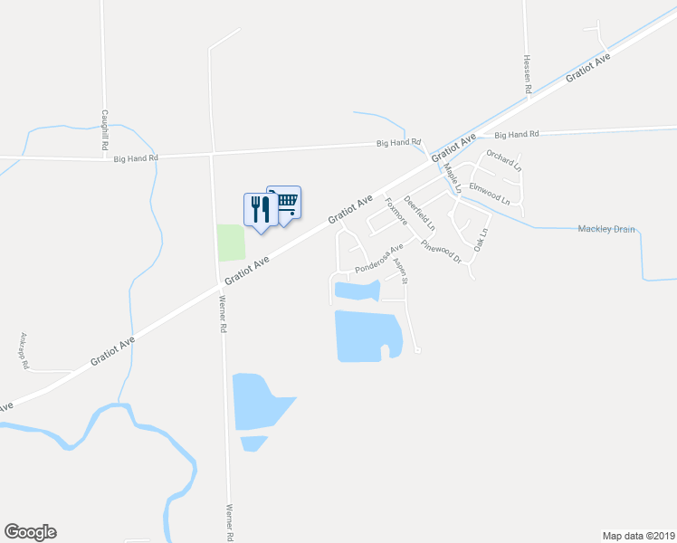 map of restaurants, bars, coffee shops, grocery stores, and more near 1853 Ponderosa Avenue in Columbus