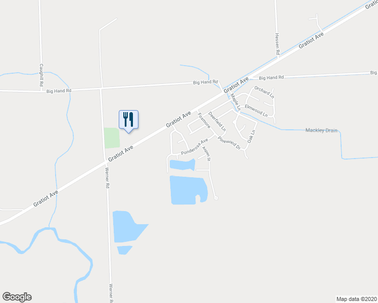 map of restaurants, bars, coffee shops, grocery stores, and more near 1829 Ponderosa Avenue in Columbus