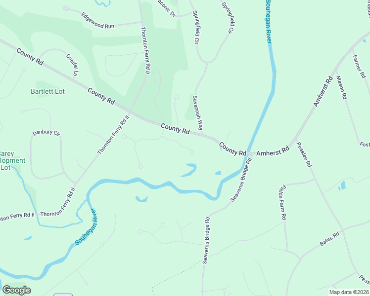 map of restaurants, bars, coffee shops, grocery stores, and more near 9 Foxglove Lane in Amherst