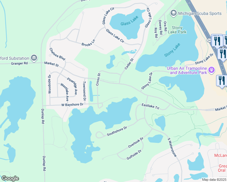 map of restaurants, bars, coffee shops, grocery stores, and more near 2 Market Street in Oxford