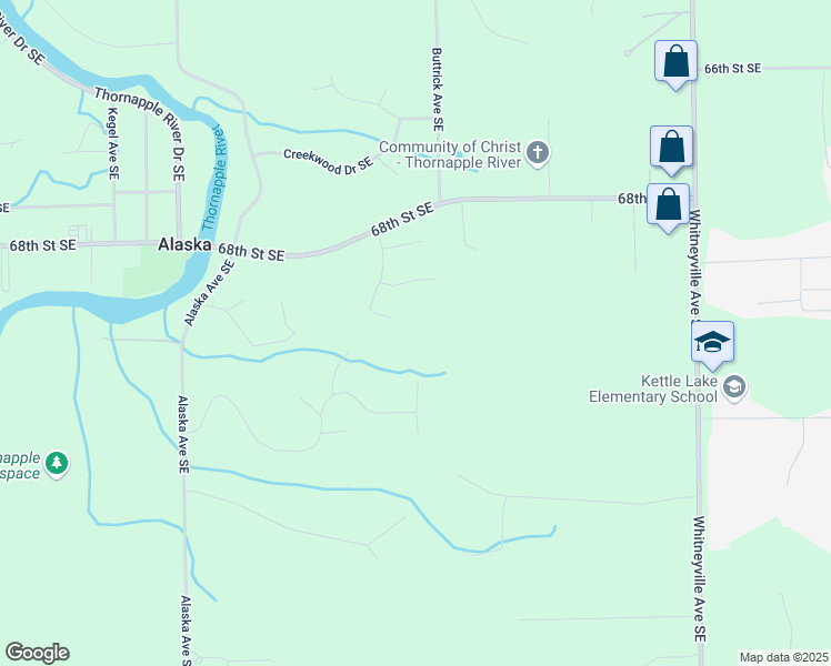 map of restaurants, bars, coffee shops, grocery stores, and more near 7100 Fitzsimmons Court Southeast in Caledonia