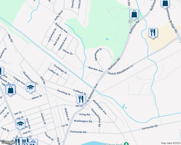map of restaurants, bars, coffee shops, grocery stores, and more near 2 Culligan Drive in Scotia
