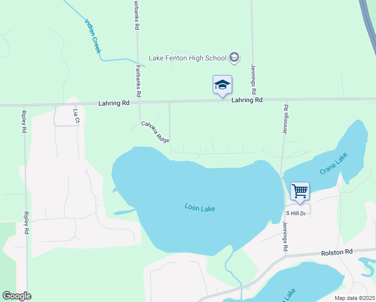 map of restaurants, bars, coffee shops, grocery stores, and more near 13095 Mohawk Drive in Linden