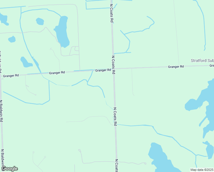 map of restaurants, bars, coffee shops, grocery stores, and more near 1955 Granger Road in Oakland County