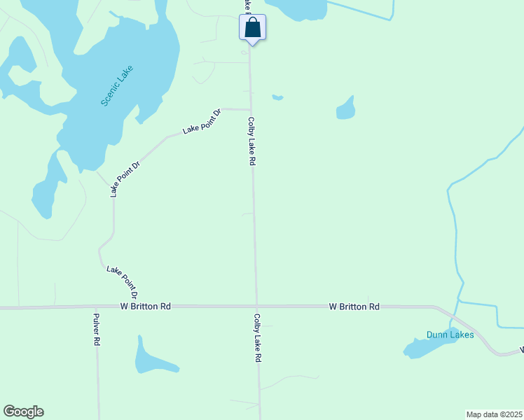 map of restaurants, bars, coffee shops, grocery stores, and more near 10652 Colby Lake Road in Perry