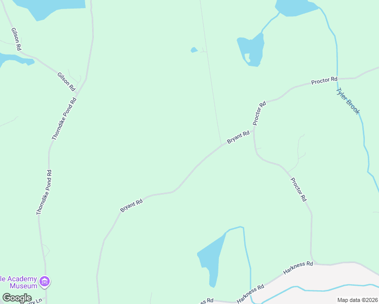 map of restaurants, bars, coffee shops, grocery stores, and more near Bryant Road in Jaffrey