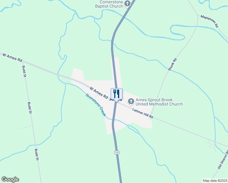 map of restaurants, bars, coffee shops, grocery stores, and more near 7395 New York 10 in Canajoharie