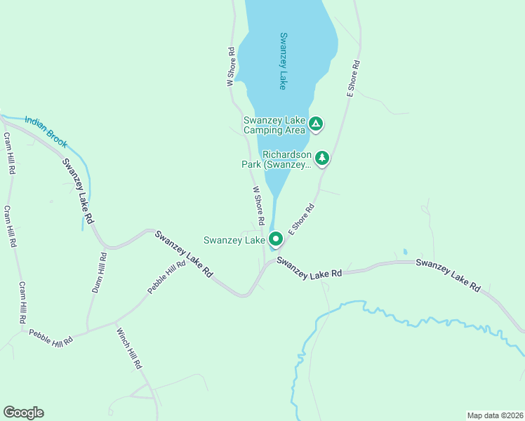 map of restaurants, bars, coffee shops, grocery stores, and more near 35 West Shore Road in Swanzey