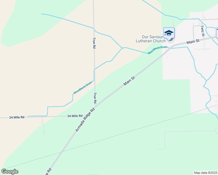 map of restaurants, bars, coffee shops, grocery stores, and more near 21921 Armada Ridge Road in Armada