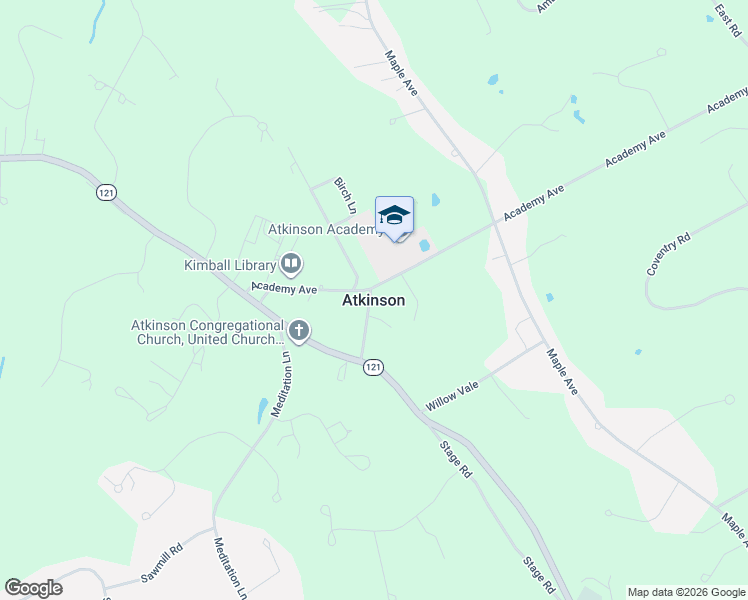 map of restaurants, bars, coffee shops, grocery stores, and more near 4 Leroy Avenue in Atkinson
