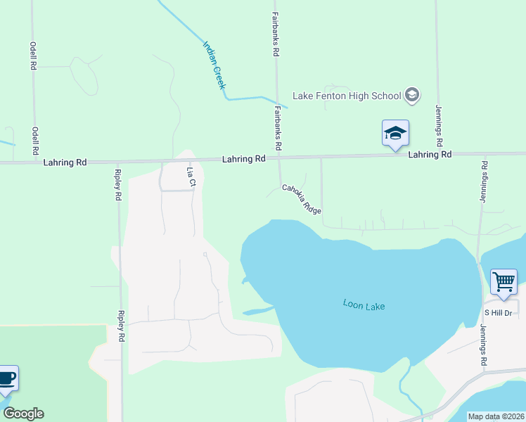 map of restaurants, bars, coffee shops, grocery stores, and more near 4337 Lahring Road in Linden