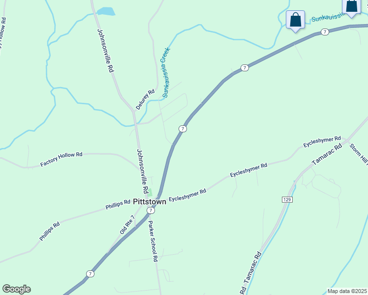 map of restaurants, bars, coffee shops, grocery stores, and more near 2992 New York 7 in Johnsonville
