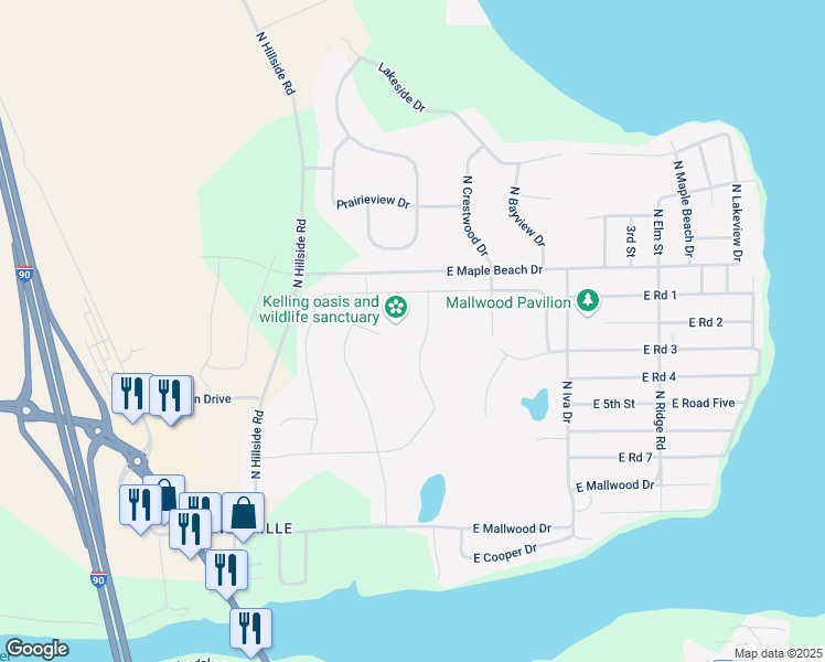 map of restaurants, bars, coffee shops, grocery stores, and more near 921 East Lauderdale Court in Edgerton