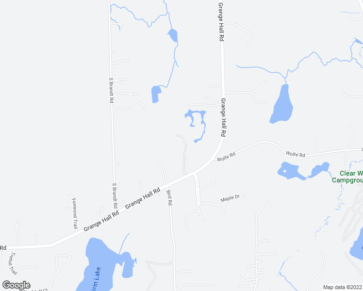map of restaurants, bars, coffee shops, grocery stores, and more near 800 Grange Hall Road in Oakland County