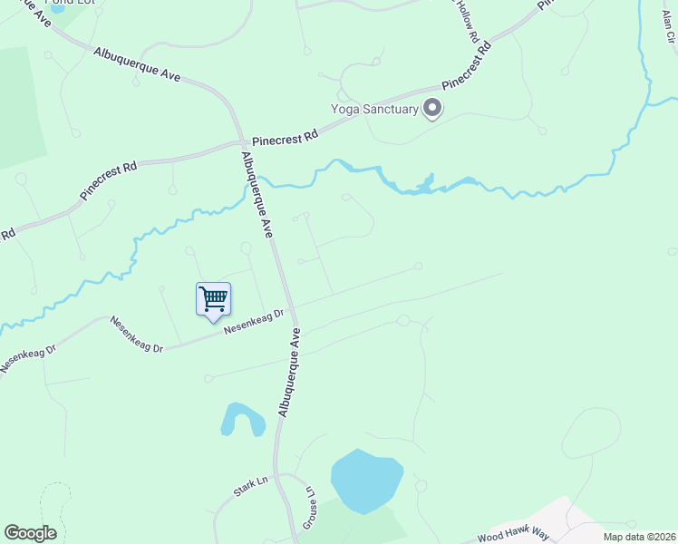 map of restaurants, bars, coffee shops, grocery stores, and more near 60 Nesenkeag Drive in Litchfield