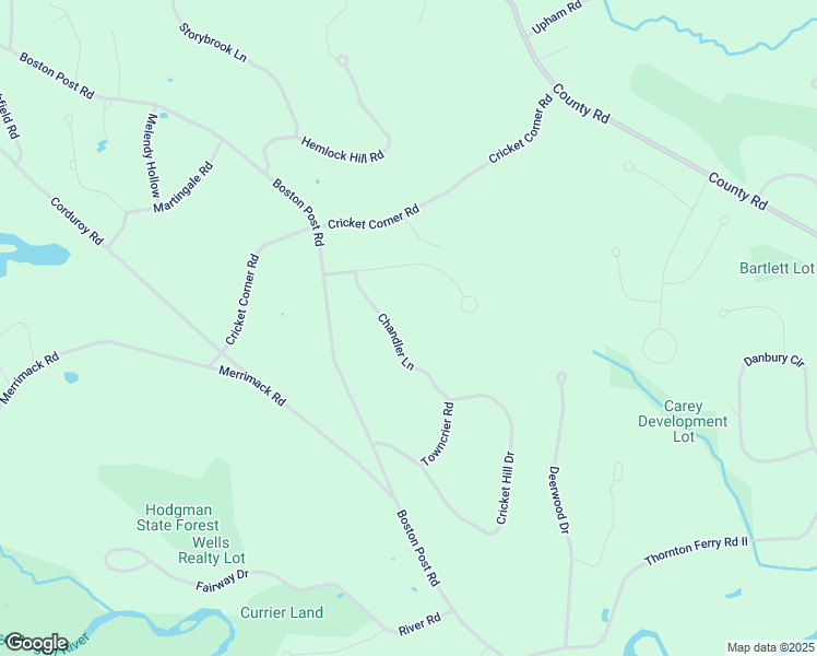 map of restaurants, bars, coffee shops, grocery stores, and more near 8 Chandler Lane in Amherst