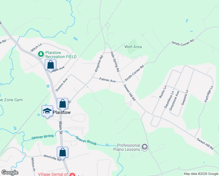 map of restaurants, bars, coffee shops, grocery stores, and more near 14 Cheney Lane in Plaistow