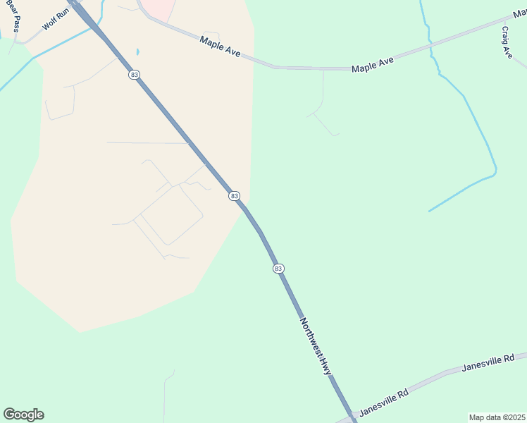 map of restaurants, bars, coffee shops, grocery stores, and more near N9568 Wisconsin 83 in Mukwonago