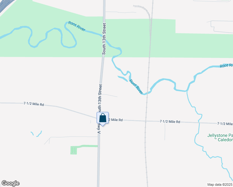 map of restaurants, bars, coffee shops, grocery stores, and more near 12028 Eau Galle Road in Caledonia