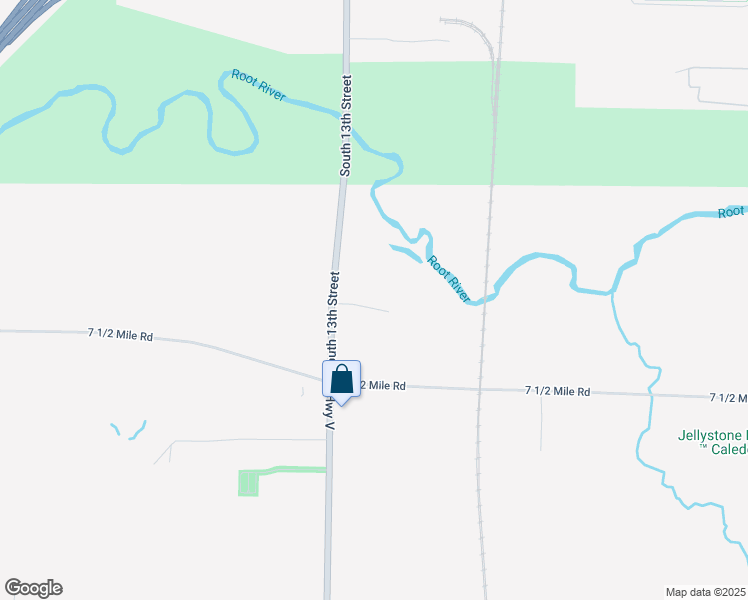 map of restaurants, bars, coffee shops, grocery stores, and more near 12028 Eau Galle Rd in Caledonia