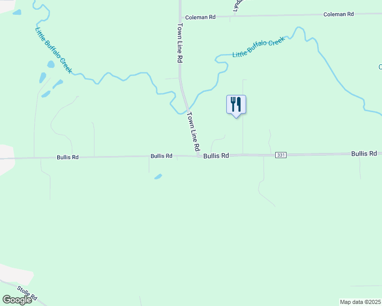 map of restaurants, bars, coffee shops, grocery stores, and more near 2 Town Line Road in Erie County