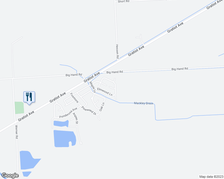 map of restaurants, bars, coffee shops, grocery stores, and more near 1111 Forest Court in Columbus