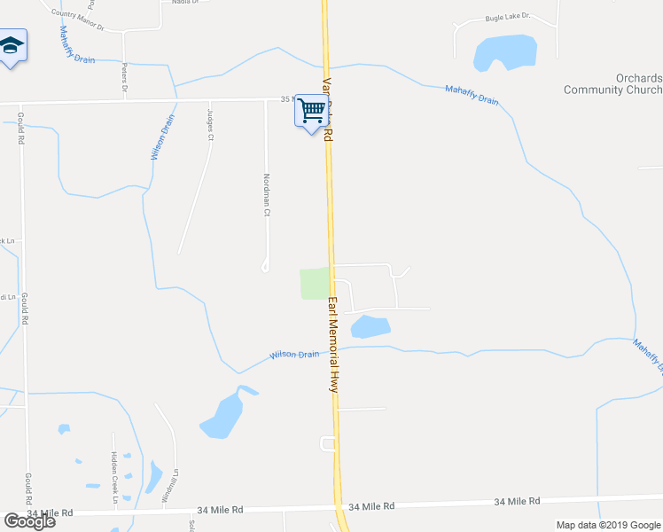 map of restaurants, bars, coffee shops, grocery stores, and more near Van Dyke in Washington