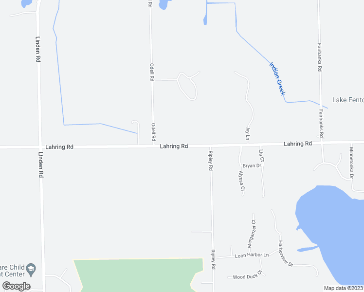 map of restaurants, bars, coffee shops, grocery stores, and more near 5101 Lahring Road in Linden