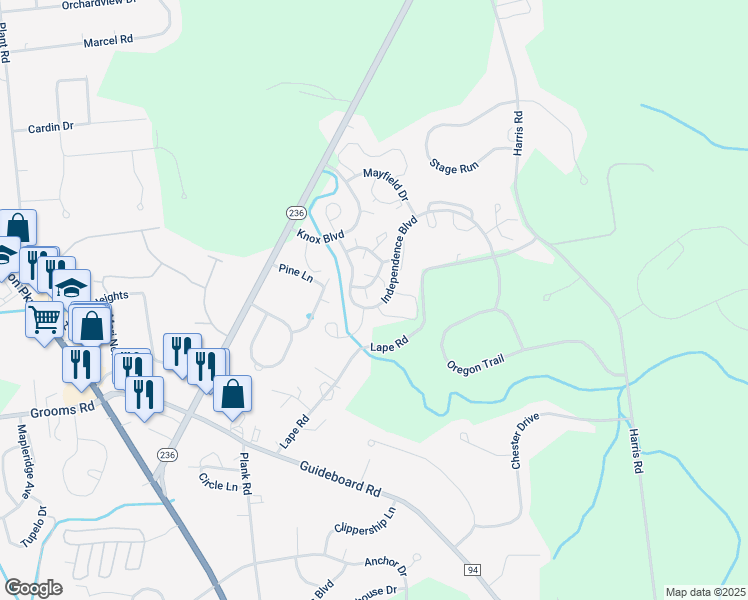 map of restaurants, bars, coffee shops, grocery stores, and more near 1 Putnam Court in Saratoga County