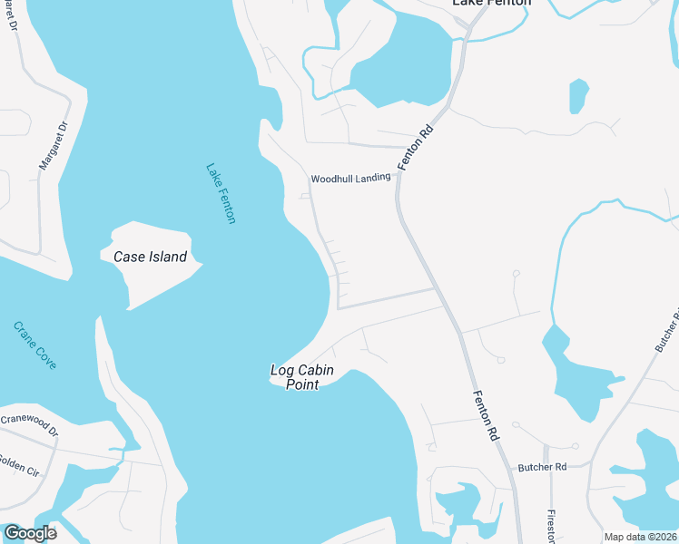 map of restaurants, bars, coffee shops, grocery stores, and more near 13011 Cussewago Beach Street in Fenton